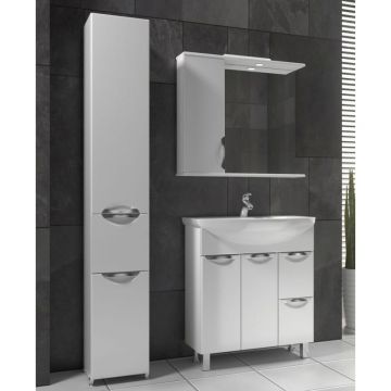 Зеркало Vigo (Виго) Callao 80, z.CAL.80.L.El левое, с подсветкой, белый