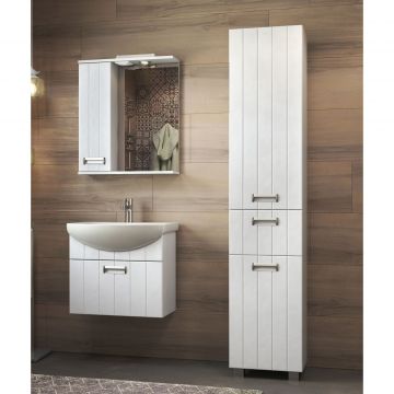 Зеркало Vigo (Виго) Diana 60, z.DIA.60.L.El левое, с подсветкой, белый