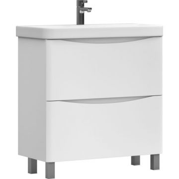 Тумба Vigo (Виго) Glem 80, tn.GLE.9595.80.2Y напольная, 2 ящ., белая (под раковину Glem 80) белый