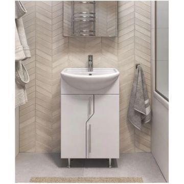 Тумба Vigo Grand 50, tn.GRA.UYU.50.2D напольная, 2 дв., (под раковину Уют 50) белый
