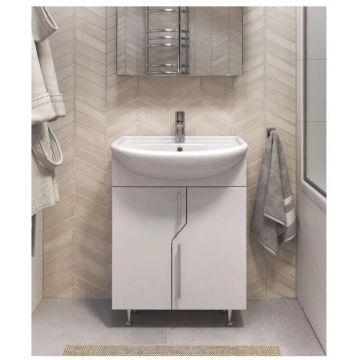 Тумба Vigo Grand 60, tn.GRA.UYU.60.2D напольная, 2 дв., (под раковину Уют 60) белый