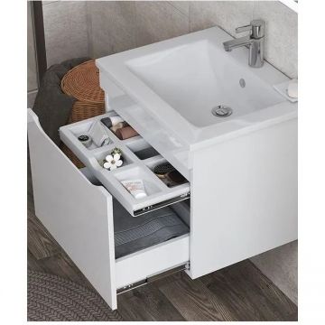 Тумба Vigo (Виго) Grani 60-0-1, tp.GRI.ELI.60.1Y подвесная, 1 ящ. (под раковину Элина 60) белый