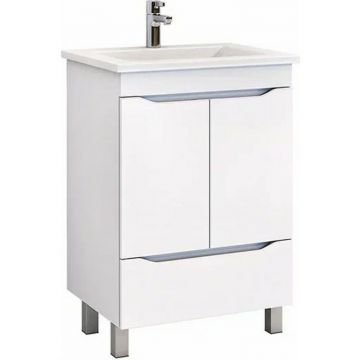 Тумба Vigo (Виго) Grani 60-2-1, tn.GRI.ELI.60.2D.1Y напольная, 2 дв., 1 ящ. (под раковину Элина 60) белый