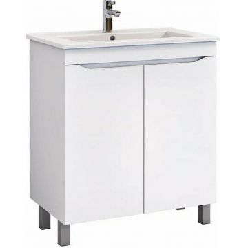 Тумба Vigo (Виго) Grani 75-2-0, tn.GRI.OSK.75.2D напольная, 2 дв.(под раковину Оскар 75) белый