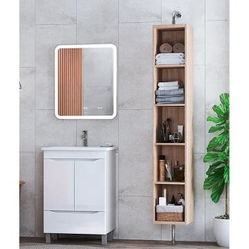 Тумба Vigo (Виго) Grani 75-2-1, tn.GRI.OSK.75.2D.1Y напольная, 2 дв., 1 ящ. (под раковину Оскар 75) белый