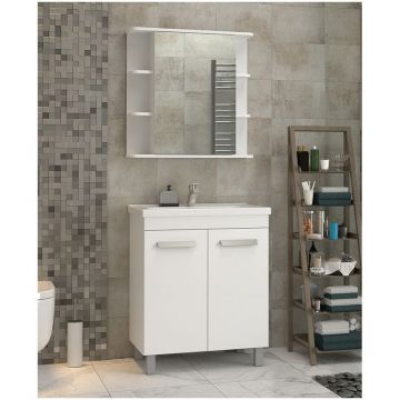 Тумба Vigo (Виго) Nova-60, tn.NOV.MIR.60.2D напольная, 2 дв. (под раковину Миранда 60) белый