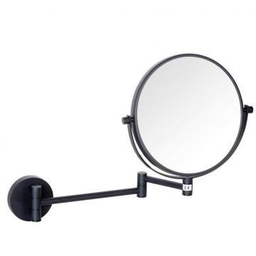 Зеркало косметическое Bemeta (Бемета) Dark d200 мм двустороннее черный (112201510)