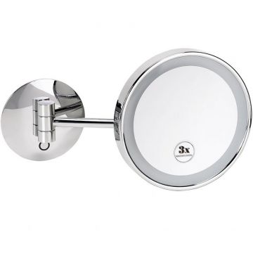 Зеркало косметическое Bemeta (Бемета) d200 мм с подсветкой LED сенсорное хром (116201772)