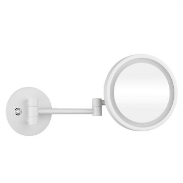 Зеркало косметическое Bemeta (Бемета) White d200 мм с подсветкой LED сенсорное белый (112101144)