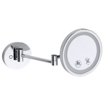 Зеркало косметическое Bemeta d160 мм с подсветкой LED хром (112101149)