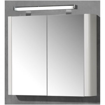 Зеркальный шкаф IBX ASUN 100 см, 2 двери, цвет белый глянцевый лак CAMASUN100/BLANCOG