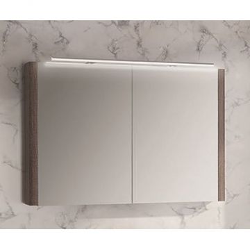 Зеркальный шкаф IBX (АЙБИИКС) ASUN 100 см, 2 двери, цвет отелло CAMASUN100/OTHELLO