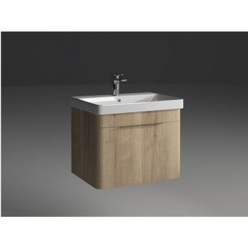 Тумба под раковину IBX (АЙБИИКС) ROUND 60 см, 1 ящик с ручкой хром, цвет галифакс R450601C/HALIFAX