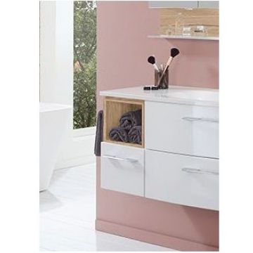 Боковой шкаф под раковину Marlin (Марлин) 3160motion 30х48см (1 верхняя полка и 1 ящик) для тумбы WNWUG92DR, цвет включая полку каштан графитовый MNWUEA30TD(449/490/491)