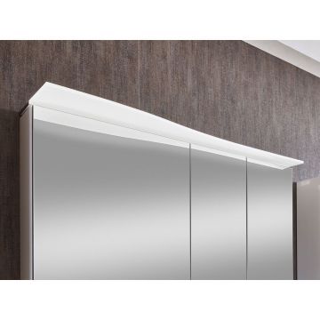 Зеркальный шкаф Marlin (Марлин) 3160motion 150 см правый (3 двери) с LED подсветкой встроенной в козырек из оргстекла, цвет каштан графитовый SAOS366OR(490)