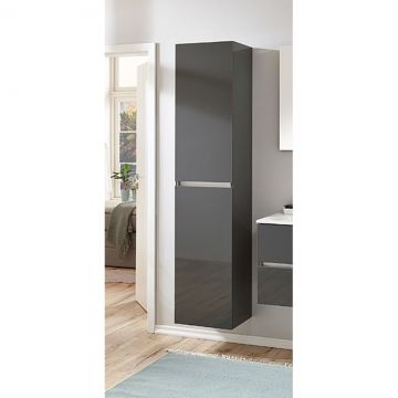 Высокий шкаф Marlin (Марлин) 3290fair 40 см правый (1 дверь и 1 дверь с бельевой корзиной), цвет белый шелковый глянец GHTW4R(286/286)