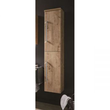 Высокий шкаф Puris (Пурис) (2 двери) 400 мм правый, цвет антрацит высокоглянцевый HNA034A7R(686/121)