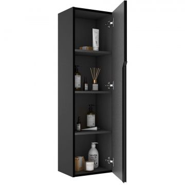 Пенал Visobath (Визобас) Eleven, 34.5 см, дверь распашная, цвет пепельный матовый лак (Ceniza) 85657/Ceniza