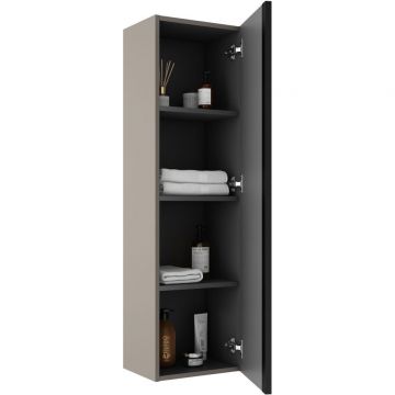 Пенал Visobath (Визобас) Granada, 34.5 см, дверь распашная, цвет кварцевый матовый лак (Quarzo) 76638/Quarzo