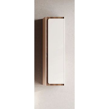 Пенал Visobath (Визобас) Indico, 34.5 см, 1 распашная дверь, цвет бежевый матовый лак (Cotton-Valenti) 77541/Cotton-Valenti