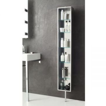 Поворотная колонна на ножке с зеркалом из нержавеющей стали Stil Haus (Стил Хаус) , 850