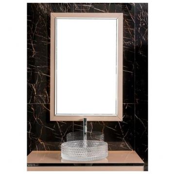 Зеркало Армади Арт Dolce Пыльная Роза 105x70см 567-Rose, Armadi Art Lucido Серый 70х105