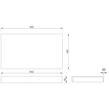 Столешница Армади Арт Белый 869-060-CLCT, Armadi Art FLAT CALACATTA 610х460х70