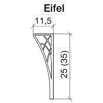 Ножки для мебели Армади Арт NeoArt Серебро 11,5х11,5 885-G, Armadi Art Eifel золото, короткие, h25