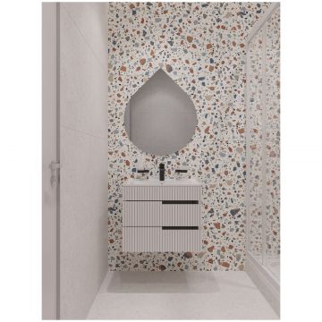 Зеркало Диво Самара 67x80 интерьерное, дизайнерское, ассиметричное, SUZ80, Diwo