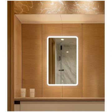 Зеркало Диво Тольятти 50x70 см, ореольная подсветка диодная, TTI5070L, Diwo