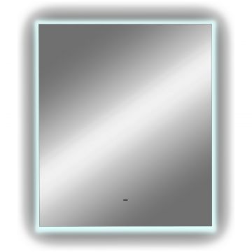 Зеркало Диво Элиста 60x70 см, ореольная подсветка LED, бесконтактный выключатель, прямоугольное, ЗЛП1743, Diwo