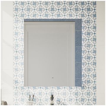 Зеркало Диво Элиста 60x70 см, ореольная подсветка LED, бесконтактный выключатель, прямоугольное, ЗЛП1743, Diwo