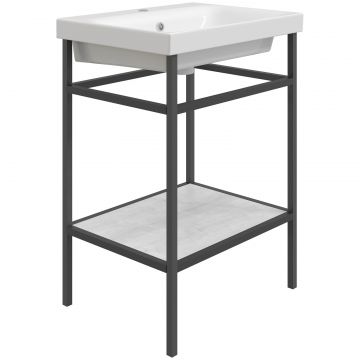 Консоль с раковиной Диво Смоленск 60 с раковиной Moduo 60, KR-KR-483926, Diwo