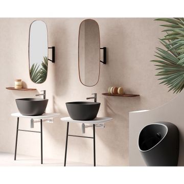 Зеркало Vitra (Витра) Plural 35 см поворотное американский орех (64059)