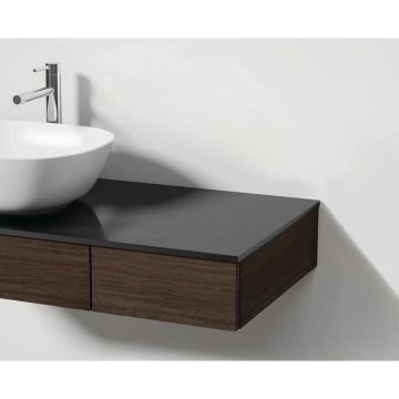 Тумба Vitra Origin 90 см с выдвижным ящиком левый темный вяз (без раковины без столешницы) (65674)