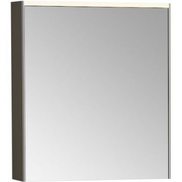 Шкаф зеркальный Vitra 60 см с подсветкой и розеткой правый антрацит (66910)