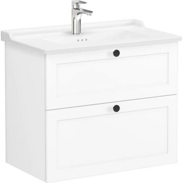 Тумба с раковиной Vitra Root 60 см 2 ящика матовый темно-синий (68270)
