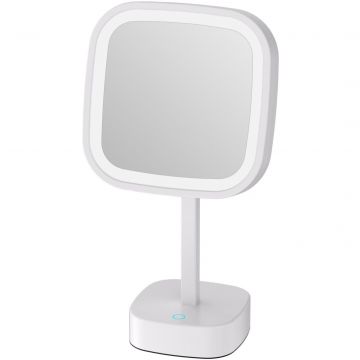 Зеркало Savol (Савол) настольное косметическое с увеличением 5х JAVA S-M331W белый