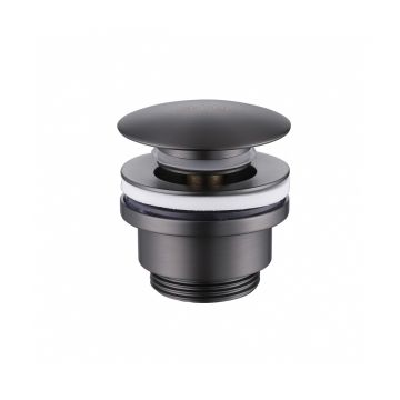 Донный клапан Abber (Аббер) AF0011NG без перелива, клик-клак, никель