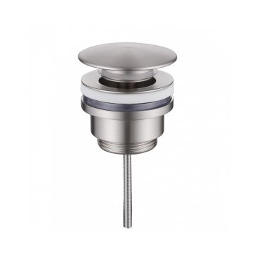 Донный клапан Abber (Аббер) AF0012SP без перелива, фиксированный, сатин