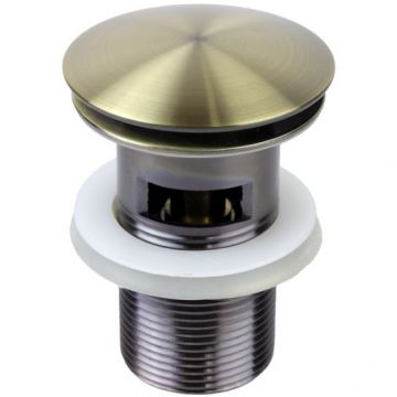 Донный клапан Bronze de Luxe (Бронз Де Люкс) Scandi с переливом, бронза 21971BR