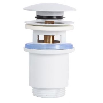 Донный клапан Arrowhead (Арровхэд) с переливом 1 1/4″ 80 мм Белый (740006)