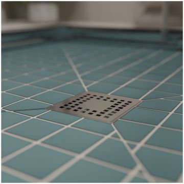 Душевой трап Си Кей Дрейн 3000-0010 10x10, в пол, хром, с сифоном, Ck Drain