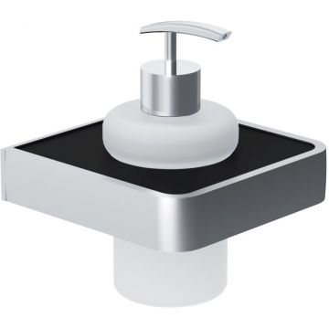 Диспенсер для жидкого мыла Damixa (Дамикса) Jupiter стекло, черный, DA7736900