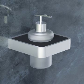 Диспенсер для жидкого мыла Damixa (Дамикса) Jupiter стекло, черный, DA7736900