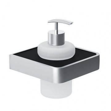 Диспенсер для жидкого мыла Damixa (Дамикса) Jupiter стекло, черный, DA7736900