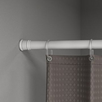 Карниз для ванной комнаты Iddis (Иддис) Elegante, 110-200 см, белый, SRW0120i14