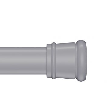 Карниз для ванной комнаты Iddis (Иддис) Elegante, 110-200 см, серый, SRC0120i14