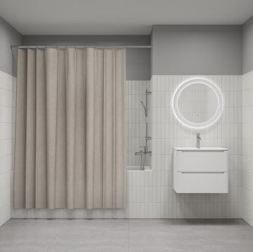 Штора для ванной Iddis (Иддис) Dcor, 200х180 см, бежевый, DL02P18i11