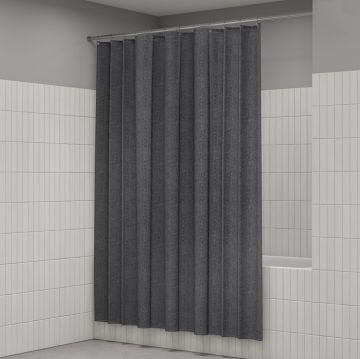 Штора для ванной Iddis (Иддис) Dcor, 200х180 см, серый, DL03P18i11